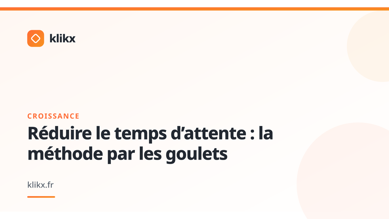 Illustration de l’article : Réduire le temps d’attente : la méthode par les goulets